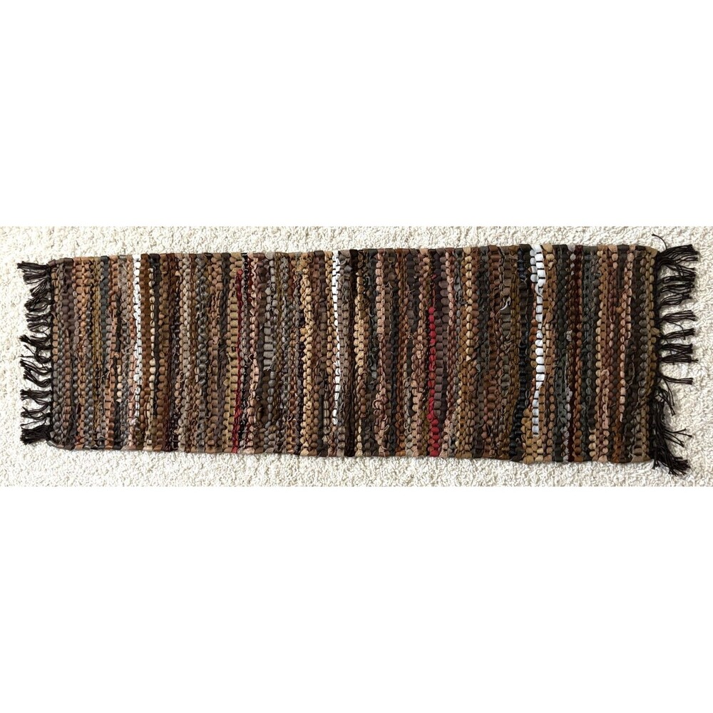 Tucson Leather Table Runner - Larry Traverso - 13 X 45 - Recycled Leather